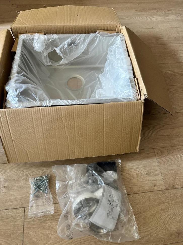 Nieuwe keuken spoelbak - Lanesto - met sifon, Huis en Inrichting, Keuken | Keukenelementen, Nieuw, Minder dan 100 cm, 50 tot 100 cm