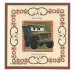 3D Kaart Verjaardag 6  Cars Sarge, Hobby en Vrije tijd, Kaarten | Zelfgemaakt, Ophalen of Verzenden, Nieuw, Kerst