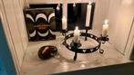 Zweedse smeedijzeren advent kandelaar., Ophalen of Verzenden, Gebruikt