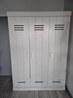 Woood Connect Lockerkast - Wit Hout - 3 Deurs, Huis en Inrichting, Kasten | Kledingkasten, Ophalen, 100 tot 150 cm, Grenenhout