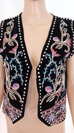 gilet/hesje nieuw fluweel s/m, Ophalen of Verzenden, Nieuw, Maat 38/40 (M), Zwart