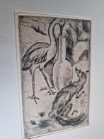 7 Pentekeningen Fabels van La Fontaine, Ophalen of Verzenden