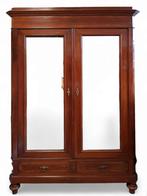 1000. Houten spiegelkast, Biedermeier, ca. 1850-1900, Antiek en Kunst, Antiek | Meubels | Kasten, Ophalen of Verzenden