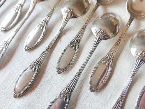 TOP 12 antieke verzilverde FRANSE koffielepeltjes LOUIS XVI, Antiek en Kunst, Antiek | Bestek, Ophalen of Verzenden