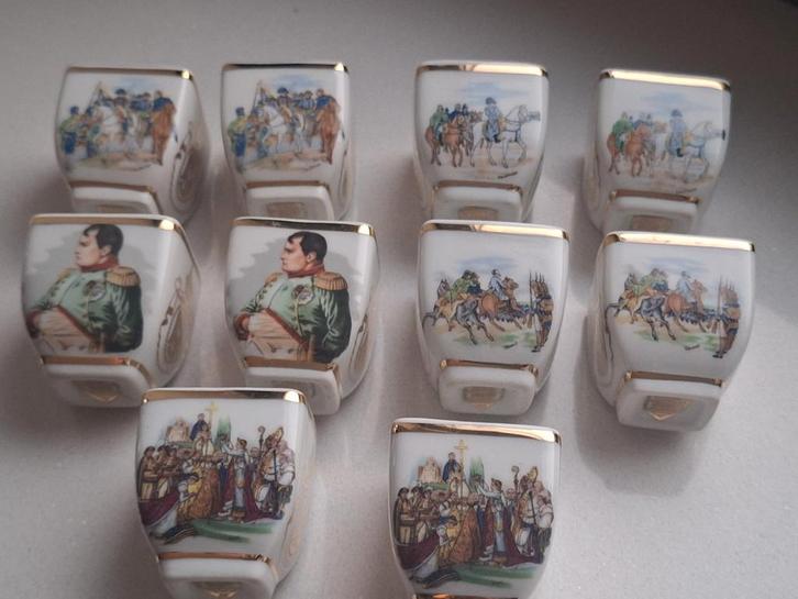 Vintage 10 Napoleon likeur glaasjes 1969, Antiek en Kunst, Antiek | Porselein, Ophalen of Verzenden