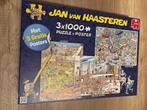jan van haasteren puzzel box 3x 1000, Ophalen of Verzenden, 500 t/m 1500 stukjes, Zo goed als nieuw, Legpuzzel