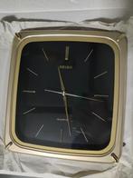 Seiko Quartz Square wandklok, Ophalen of Verzenden, Zo goed als nieuw, Analoog, Wandklok
