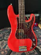 Squier CV 60s P Bass Fiesta Red 2013 Rosewood Kloppmann, Muziek en Instrumenten, Snaarinstrumenten | Gitaren | Bas, Ophalen, Gebruikt