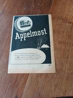 Advertentie van Hero appelmost 1951, Verzamelen, Ophalen of Verzenden, Zo goed als nieuw, Overige typen