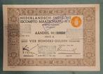 Nederlandsch Indische Escompto Maatschappij rodestempel 1935, Ophalen of Verzenden, Aandeel