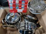 Roestvrijstalen pottenset, Ophalen of Verzenden, Nieuw, Rvs