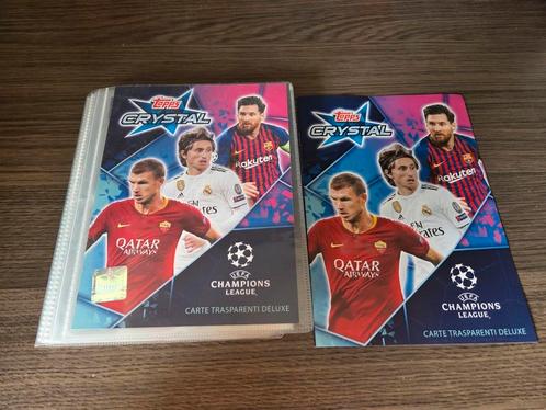 Topps Crystal 2018-2019 compleet album transparante cards, Verzamelen, Sportartikelen en Voetbal, Zo goed als nieuw, Poster, Plaatje of Sticker