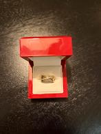 ZINZI gold plated zilveren brede cross-over ring maar 17,75, Sieraden, Tassen en Uiterlijk, Ringen, Ophalen of Verzenden, Zo goed als nieuw
