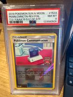 Pokemon Communication Staff - PSA 8, Ophalen of Verzenden, Zo goed als nieuw, Losse kaart, Foil