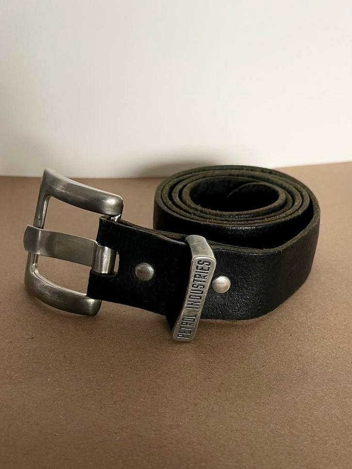 Petrol Industries Leren Riem Zwart – 90 cm | Stoer &Tijdloos, Kleding | Heren, Riemen en Ceinturen, Zo goed als nieuw, Riem of Ceintuur