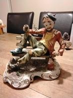 Capodimonte zwerver op bankje, Ophalen of Verzenden