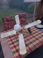 Plafondventilator lamp wit, Ophalen, Gebruikt, Glas