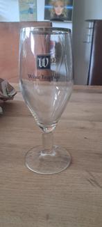 Witte Trappist bierglas (Z257-11), Verzamelen, Ophalen of Verzenden, Zo goed als nieuw, Glas of Glazen, Overige merken
