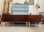 Vintage design jaren 60 dressoir,, 2-delig low board kasten, Huis en Inrichting, Kasten | Dressoirs, Ophalen, Gebruikt, -, -