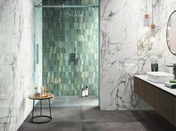 Tegels “Tennessee Green” ca. 3,9 m² - groen-blauwe wandtegel beschikbaar voor biedingen