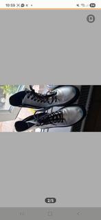 Zara zilver kleurige veter boots laarzen kistjes maat 37, Ophalen of Verzenden, Schoenen