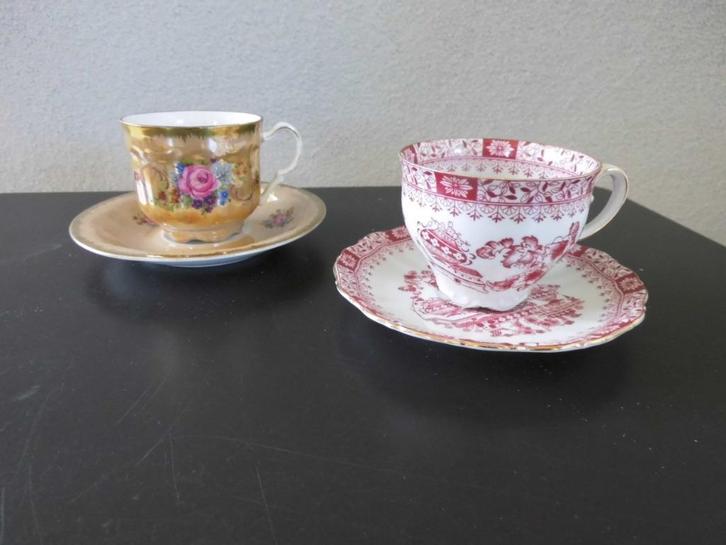 kop en schotel Leffmann Weiden en Bavaria Kronester  Sintkad, Antiek en Kunst, Antiek | Servies los, Ophalen of Verzenden