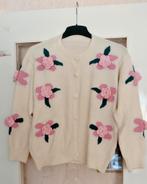 Crème wit vintage vest met roze rozen!! (nieuw!), Kleding | Dames, Truien en Vesten, Ophalen of Verzenden, Nieuw, Maat 36 (S)