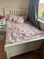 IKEA Bed met Boxspring, Huis en Inrichting, Ophalen, Eenpersoons, Wit, 140 cm