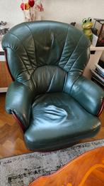 2 groene feautuils, Huis en Inrichting, Ophalen, Canape, Gebruikt, 75 tot 100 cm
