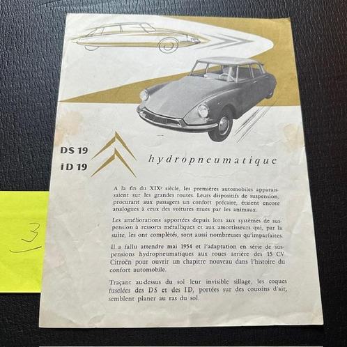 CITROËN DS19/ID19 - 1957 (#3), Boeken, Auto's | Folders en Tijdschriften, Gelezen, Citroën, Verzenden