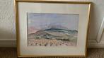Aquarel Frankrijk Dentelles Provence gesigneerd A. Pavlovky, Antiek en Kunst, Ophalen of Verzenden