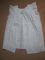 Antiek overschort vrouw maat 46/48 wit katoen Ot Sien schort, Antiek en Kunst, Ophalen of Verzenden, Dames