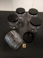 5 Plastik hobby opberg potjes met deksel samen, Ophalen of Verzenden, Gebruikt, Materiaal