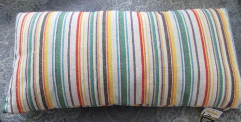 nieuw gestreept kussen - 30 x 60 cm -- 5,00, Huis en Inrichting, Woonaccessoires | Kussens, Nieuw, Rechthoekig, Ophalen of Verzenden