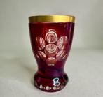 Antieke Biedermeier Becher Beaker Beker, Antiek en Kunst, Antiek | Glas en Kristal, Ophalen of Verzenden