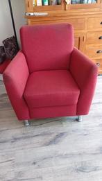 Rode fauteuil - Comfortabel en stijlvol!, Huis en Inrichting, Fauteuils, Ophalen, Gebruikt, 75 tot 100 cm, 50 tot 75 cm