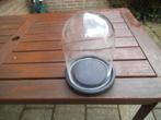 Glazen stolp  20 cm hoog en 14 cm doorsnee, Antiek en Kunst, Antiek | Klokken, Ophalen
