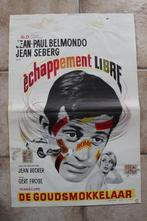 filmaffiche Jean-Paul belmondo échappement libre filmposter, Gebruikt, Ophalen of Verzenden, A1 t/m A3, Rechthoekig Staand