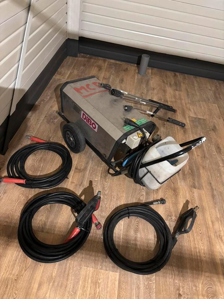 (Dibo) professionele  hogedrukreiniger met toebehoren, Tuin en Terras, Hogedrukreinigers, Zo goed als nieuw, Elektrisch, Ophalen