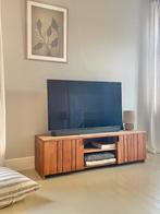 Tv kast teak massief, Ophalen of Verzenden, Zo goed als nieuw, 25 tot 50 cm, Minder dan 100 cm