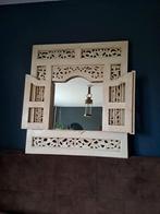 Prachtige spiegel houtsnijwerk, Huis en Inrichting, Woonaccessoires | Spiegels, Ophalen, Zo goed als nieuw, Rechthoekig, Minder dan 100 cm