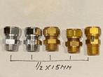 Inschroefkoppeling 1/2"x15mm, Ophalen of Verzenden, Nieuw, Koper, Overige typen