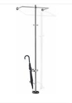 ZACK ABILIO Wandgarderobe kapstok RVS/Glas - goed als nieuw, Ophalen of Verzenden, Zo goed als nieuw, Glas, Wandkapstok