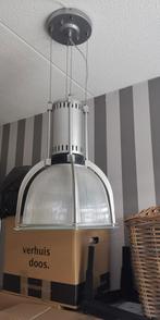 industriële hanglamp., Ophalen of Verzenden, Zo goed als nieuw, Glas