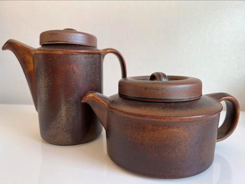 Vintage Arabia Ruska Theepot & Koffiekan Ulla Procopé  70’s, Antiek en Kunst, Antiek | Servies los, Ophalen of Verzenden