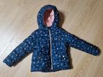 Winterjas blauw met bloemen maat 104, Ophalen of Verzenden, Gebruikt, Meisje, Jas