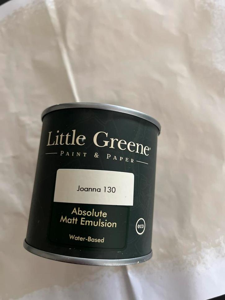 250 ml Little Greene Joanna 130 muurverf, Doe-het-zelf en Verbouw, Verf, Beits en Lak, Nieuw, Minder dan 5 liter, Overige kleuren