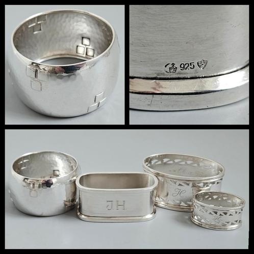 Antiek zilver,  zilveren servetringen, vingerdoekring 113 gr, Antiek en Kunst, Antiek | Goud en Zilver, Zilver, Ophalen of Verzenden