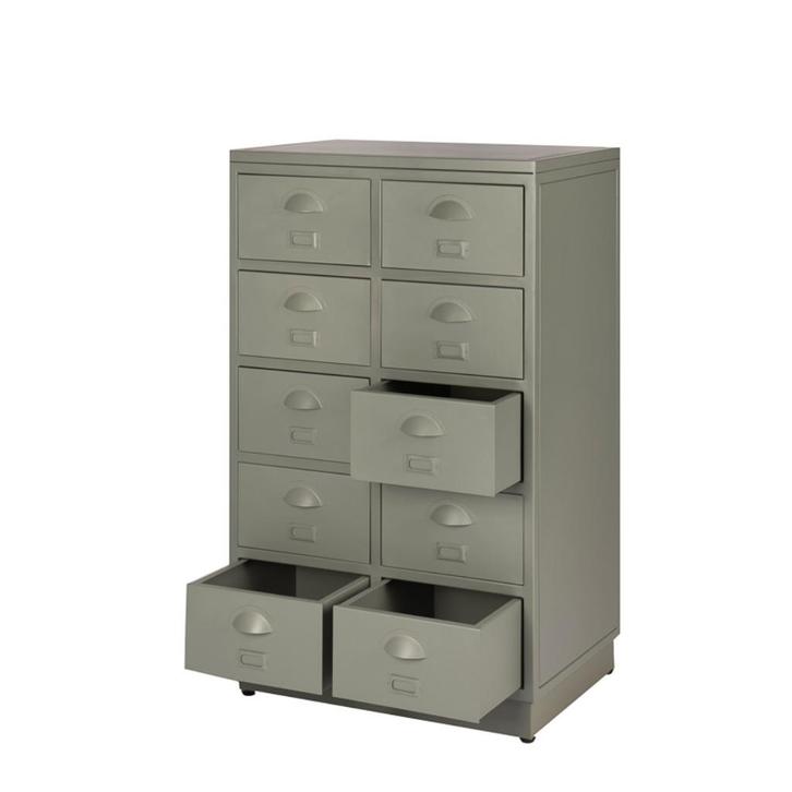 IJzer Vintage Industrieel Retro Metaal Ladekast Refurbished, Huis en Inrichting, Kasten | Ladekasten, Nieuw, Minder dan 100 cm