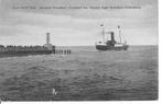 Oude Schild  Texel Aankoop Stoomboot Marsdiep., Ophalen of Verzenden, 1920 tot 1940, Gelopen, Waddeneilanden